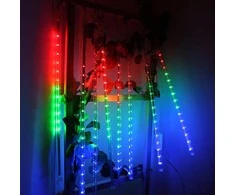 Maclean Saulės šviesos LED varvekliai, spalvingi, 144 LED