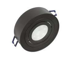 Oprawa Įleidžiamas šviestuvas, „Maclean“ LED vamzdinis, taškinis, SPOT, MR16/GU10 šviesos šaltiniams, juodas, 94x32 mm, apvalus, aliuminis, MCE462 B