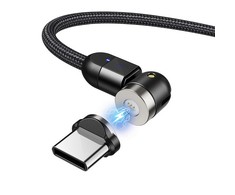Maclean Magnetinis USB C laidas 3in1 1m kampu MCE474
