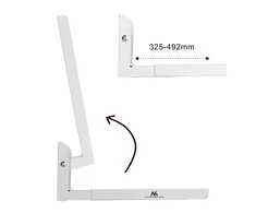 Mikrobangų krosnelė Maclean MC-915 W Universal Microwave Oven Bracket Holder Wall Mount Adjustable Baltas Space Saving 30kg
