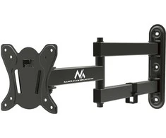 Maclean MC-417 Full Motion TV Monitorius sieninis laikiklis 13-32" 30kg maks. VESA 100x100 Juodas, milteliniu būdu dengtas universalus laikiklio laikiklis Reguliuojamas sienos atstumas, sukamasis pakreipimas
