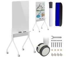Mobili sausai valoma lenta „Ergo Office“, vertikali, balta, vienpusė, su lentyna, lentos matmenys 1190 x 790 mm, ER-305