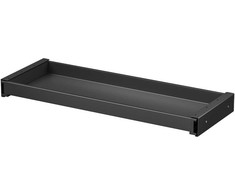 Ergo Office plokščias stalčius po stalu, plotis 758 mm, maks. apkrova 10 kg, juodas, ER-302 B
