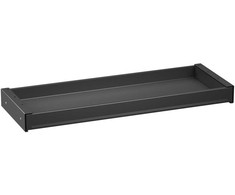 Ergo Office plokščias stalčius po stalu, plotis 758 mm, maks. apkrova 10 kg, juodas, ER-302 B