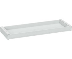 Ergo Office plokščias stalčius po stalu, plotis 758 mm, maks. apkrova 10 kg, baltas, ER-302 W