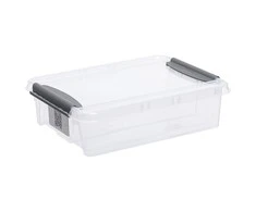 Plastikinė dėžė fiksuojamu dangčiu Pro Box Plast Team 8L permatoma