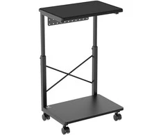 Podstawka „NanoRS“ vežimėlio stovas su ratukais CPU kompiuteriui su lentyna, maks. 80 kg, reguliuojamas aukštis 550–850 mm, RS430