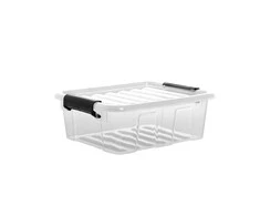 Plastikinė dėžė su fiksuojamu dangčiu Plast Team 1.5L Home Box
