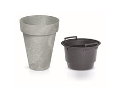 Gėlių vazonas Prosperplast Cube Slim Beton Effect, 35,5 x 44 cm