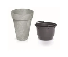 Gėlių vazonas Prosperplast Cube Slim Beton Effect, 35,5 x 44 cm