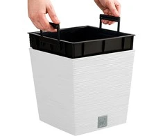 Prosperplast FUU QUARE LOW poodas - baltas