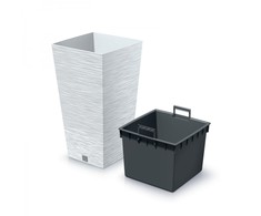 Prosperplast <div class="int_ce_html">FURU SQUARE gėlių vazonas - baltas</div>