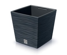 Prosperplast Doniczka FURU SQUARE LOW DFS300 - antracytowy