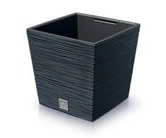 Prosperplast Doniczka FURU SQUARE LOW DFS300 - antracytowy