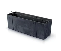 Prosperplast Plastikinis vazonas URBI CASE BETON EFFECT W, su įdėklu, tamsiai pilkos sp., 58 x 18 x 20 cm