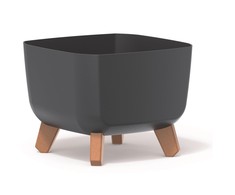 Prosperplast gracia square 24 cm antracito spalva
