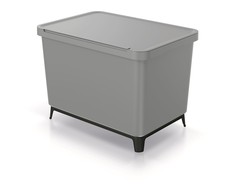 Šiukšliadėžė Systema Prosperplast 2x10L+23L pilka