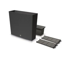 Prosperplast Lauko plastikinis vazonas RATO CASE T, su įdėklu, antracito sp., 24 x 77 x 69 cm