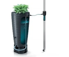 Prosperplast MAZE 240L lietaus vandens rezervuaras vazonas 2in1, antracito spalvos + kranelis