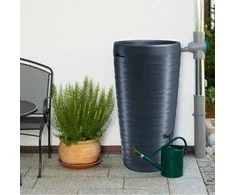 Prosperplast MAZE 240L lietaus vandens rezervuaras vazonas 2in1, antracito spalvos + kranelis
