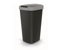 Prosperplast Šiukšliadėžė COMPACTA Q - smooth pilka 25l