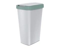 Prosperplast Šiukšliadėžė COMPACTA Q - šviesiai žalia / popiel 45l Keden