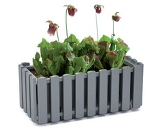 Gėlių vazonas Prosperplast Boardee Fencycase DDEF400-S449, baltas