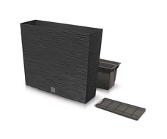Vazonas FURU TOWER su įdėklu 44/12 L 580x180x498 mm antracito sp. Prosperplast