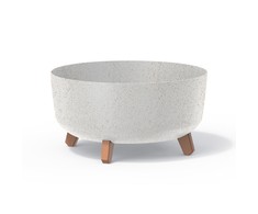 Prosperplast Vazonas Gracia Low Eco Wood DGRL400LW baltas eko