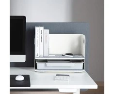 Desk organizer with drawer Ergo Office, baltas, max. 10kg, ER-440