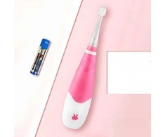 Šepetėlis SEAGO ultragarsinis dantų šepetėlis vaikams, rožinis, 1xAAA 1.5V (nepridedamas), 4 galvutės, SG-902 Rožinė
