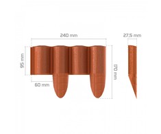 CELLFAST PALISADA OGR. 8,5cm*2,4 m PLYTŲ SPALVOS ECO