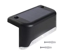 Patio Maclean MCE319 prieblandos jutiklis saulės šviesos diodų kiemo laiptų šviesa sodo tako šviesa IP44, 4000K, Ni-MH 100 mAh, 80x45x45mm