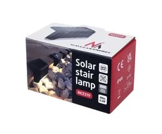 Patio Maclean MCE319 prieblandos jutiklis saulės šviesos diodų kiemo laiptų šviesa sodo tako šviesa IP44, 4000K, Ni-MH 100 mAh, 80x45x45mm
