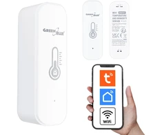 temperatūros jutiklis i wilgotności WiFi GreenBlue, Android/iOS/Alexa/Google Home, 3.0V DC, LR03x2, GB737