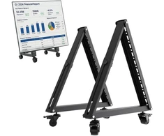 Vežimėlis / stojak podłogowy do TV Maclean, 37-80", max. VESA 800x400, max. 75kg, mobilny, blokada kół, MC-183