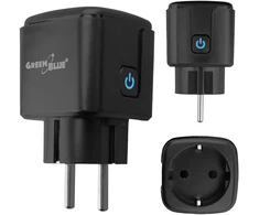 „GreenBlue“ nuotolinio valdymo WiFi lizdas, „Android“ / „iOS“ / „Alexa“ / „Google Home“, laikmatis, vatmetras, maks. 16 A / 3840 W, GB735 B