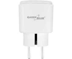 „GreenBlue“ nuotolinio valdymo „WiFi“ lizdas, skirtas „Android“ / „iOS“ / „Alexa“ / „Google Home“, laikmatis, vatmetras, maks. 16 A / 3840 W, GB735 W