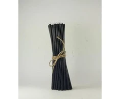 Salamina Bičių vaško žvakės Juodos spalvos 30 vnt. 0,8x25 cm