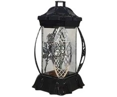 Salamina Kapų žvakė.Žvakidė į kapines K-13 RS sidabro spalvos 27 cm