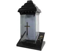 Salamina Kapų žvakė.Žvakidė į kapines "Koplytėlė FAZA POLO" aukštis 34 cm