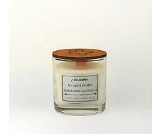 Salamina Kvapni,rankų darbo, sojų vaško žvakė 65 g. MANDARIN AND CHILLI PAPER