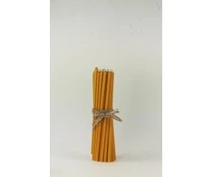 Salamina Mažos bičių vaško žvakutės Medaus spalvos 45 vnt 0,6x18 cm.
