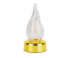 Subito Kapų žvakė.Led žvakė su liepsnos efektu, L-1 15 cm. aukso spalvos