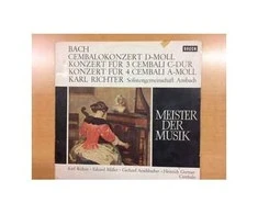 Vinilinė plokštelė Bach*, Karl Richter, Solistengemeinschaft Ansbach ‎– Cembalokonzert D-Moll