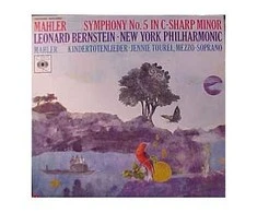 Vinilinė plokštelė Mahler, Bernstein, The New York Philharmonic Orchestra ‎– Symphony No. 5 In C-Sharp Minor / Kindertotenlieder