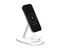 2in1 Puro Mag Station Wireless Charging Station for Phone and Headphones – baltos spalvos