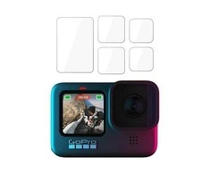 Hybrid Glass for Screen + Lens GO Pro HERO 9 3mk Hybrid Glass Cam Protection juodos spalvos