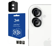 3Mk apsauga 3mk objektyvo apsaugos „Pro“ kameros stiklas iPhone 17 - Juodas