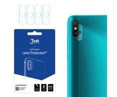 HIBRIDINIS STIKLAS 3MK LANKSTUSIS STIKLAS LĖŠAS XIAOMI REDMI 9A KAMERAI 4 Vnt.